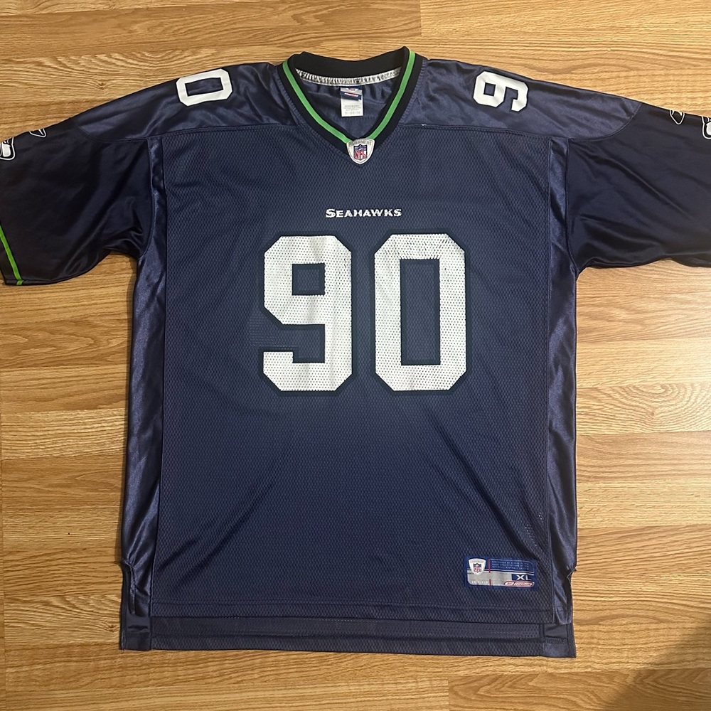 Seattle Seahawks Jersey Chad Eaton Reebok On Field Size XL